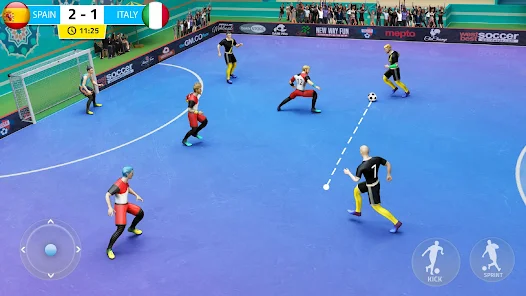 Indoor Soccer gameplay